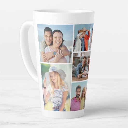Tasse Latte Créez votre propre collection de photos 8 (Angle gauche)