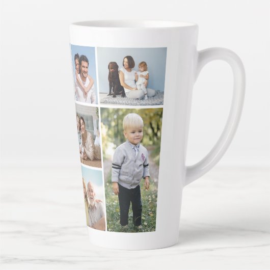 Tasse Latte Créez votre propre collection de photos 8 (Droite)