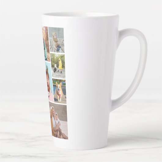 Tasse Latte Créez votre propre collection de photos 8 (Droite)