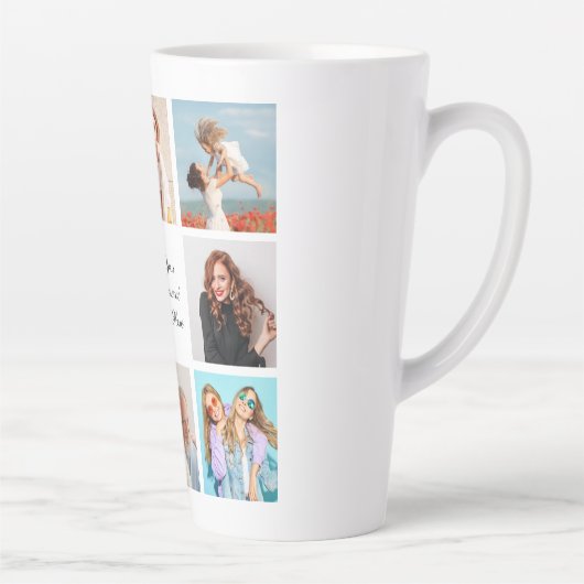 Tasse Latte Créez votre propre collection de photos 8 Ajouter  (Droite)