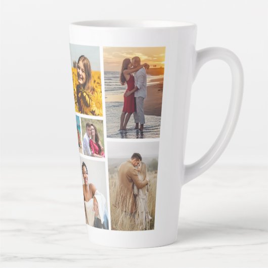 Tasse Latte Créez votre propre collection de photos 9 (Droite)