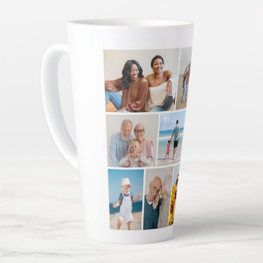 Tasse Latte Créez votre propre collection de photos 9 (Angle gauche)