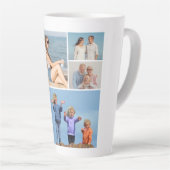 Tasse Latte Créez votre propre collection photo de 6 personnes (Angle droit)