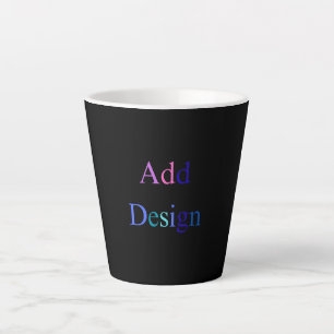 Tasse Latte Créez votre propre conception personnalisée en noi