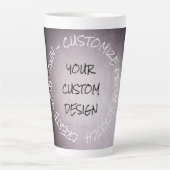 Tasse Latte Créez votre propre Customisé (Devant)