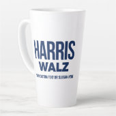 Tasse Latte Créez votre propre Harris Walz 2024 (Angle gauche)