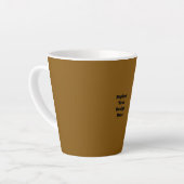 Tasse Latte Créez Votre Propre Marron (Angle gauche)