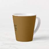 Tasse Latte Créez Votre Propre Marron (Angle droit)