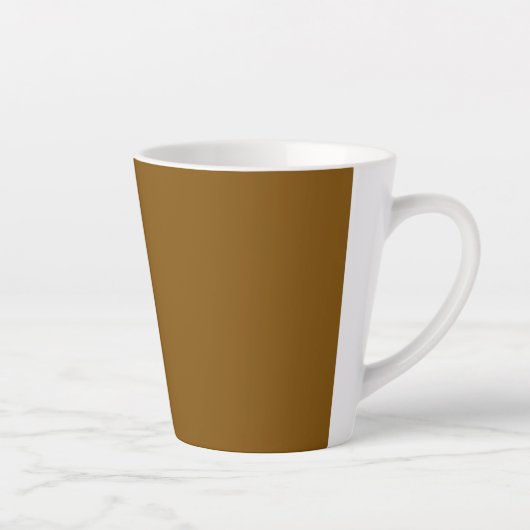 Tasse Latte Créez Votre Propre Marron (Droite)