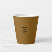 Tasse Latte Créez Votre Propre Marron (Devant)