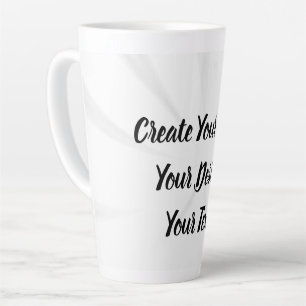 Tasse Latte Créez votre propre personnalisation