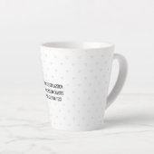 Tasse Latte Créez votre propre personnalisation (Angle droit)