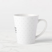 Tasse Latte Créez votre propre personnalisation (Droite)