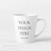 Tasse Latte Créez votre propre personnalisation (Droite)