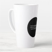Tasse Latte Créez votre propre personnalisation (Angle gauche)