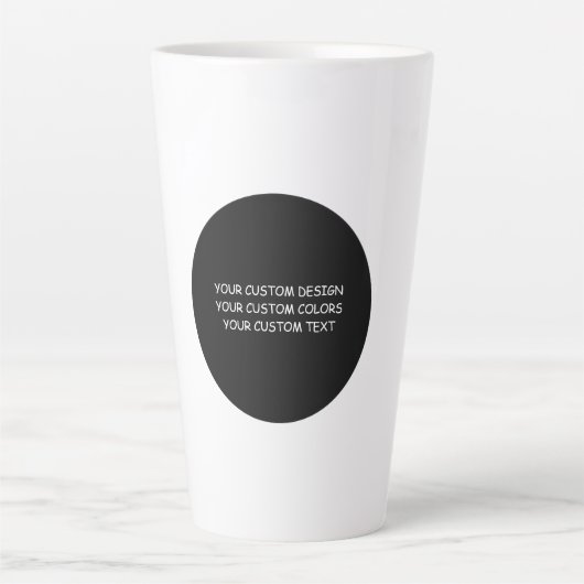 Tasse Latte Créez votre propre personnalisation (Devant)