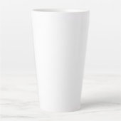 Tasse Latte Créez votre propre personnalisation Solide Blanc (Devant)