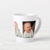 Tasse Latte Créez votre propre photo de bébé (Angle droit)