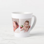 Tasse Latte Créez votre propre photo de famille pour bébé (Angle droit)