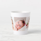 Tasse Latte Créez votre propre photo de famille pour bébé (Devant)