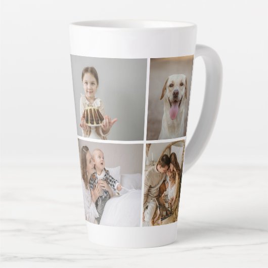 Tasse Latte Créez votre propre photo personnalisée 5 (Angle droit)
