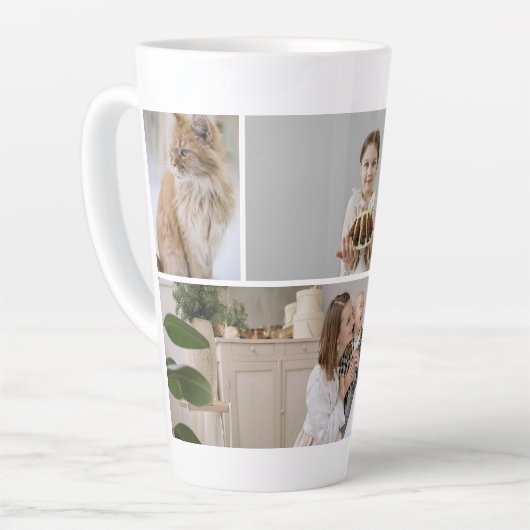 Tasse Latte Créez votre propre photo personnalisée 5 (Angle gauche)