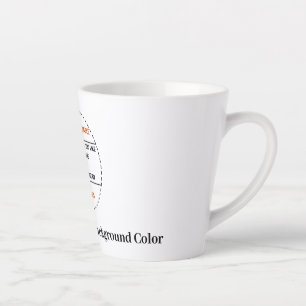 Tasse Latte Créez Votre Propre Promotion de Marque Simple