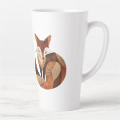 Tasse Latte Crème Brown cool Orange Fox (Droite)