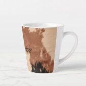 Tasse Latte Crème Brown de cowhide (Droite)