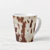 Tasse Latte Crème Brown Vachette du sud-ouest (Angle droit)