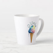 Tasse Latte Crème Glacée (Angle droit)