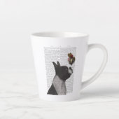 Tasse Latte Crème glacée Boston Terrier (Droite)