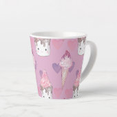 Tasse Latte Crème glacée de Marshmallow (Angle droit)