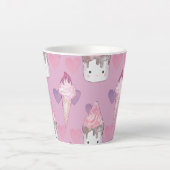 Tasse Latte Crème glacée de Marshmallow (Devant)