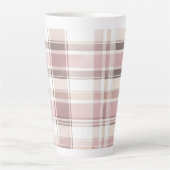 Tasse Latte Crème Rose vierge Grandes Brown Noël (Devant)