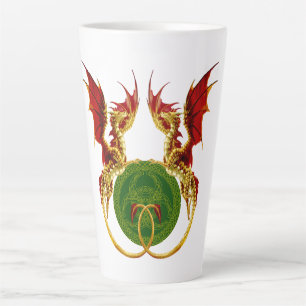 Tasse Latte Crescent Céleste Lune Et Dragons