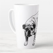 Tasse Latte Crisp Noel Bulldog (Angle gauche)