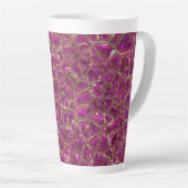 Tasse Latte Cristal rose et or (Angle droit)