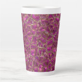 Tasse Latte Cristal rose et or (Devant)