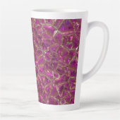 Tasse Latte Cristal rose et or (Droite)