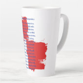 Tasse Latte Croatie (Angle droit)