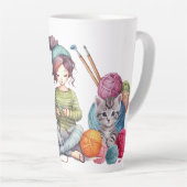 Tasse Latte Crochet occupé (Angle droit)