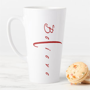 Tasse Latte Croire en croix