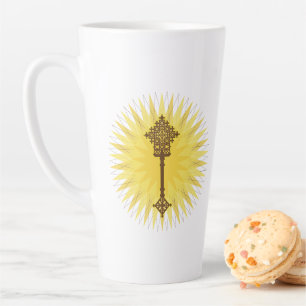 Tasse Latte Croisement traditionnel éthiopien Brown