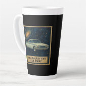 Tasse Latte Croiseur Rétro dans l'Espace Profond (Angle gauche)