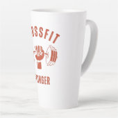 Tasse Latte CrossFit Stronger--Power & Strength Mindset (Angle droit)