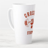 Tasse Latte CrossFit Stronger--Power & Strength Mindset (Angle gauche)