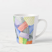 Tasse Latte Crosshatch Quilt I (Droite)