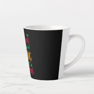 Tasse Latte Croyez en la magie de Noël Joyeux Noël