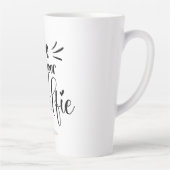 Tasse Latte Croyez En Votre Selfie Nom Fun Encourageant Citati (Droite)